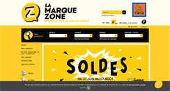 Desktop Screenshot of lamarquezone.fr